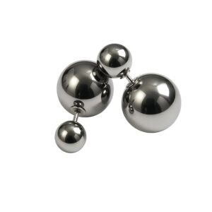 Dual ball stud earrings